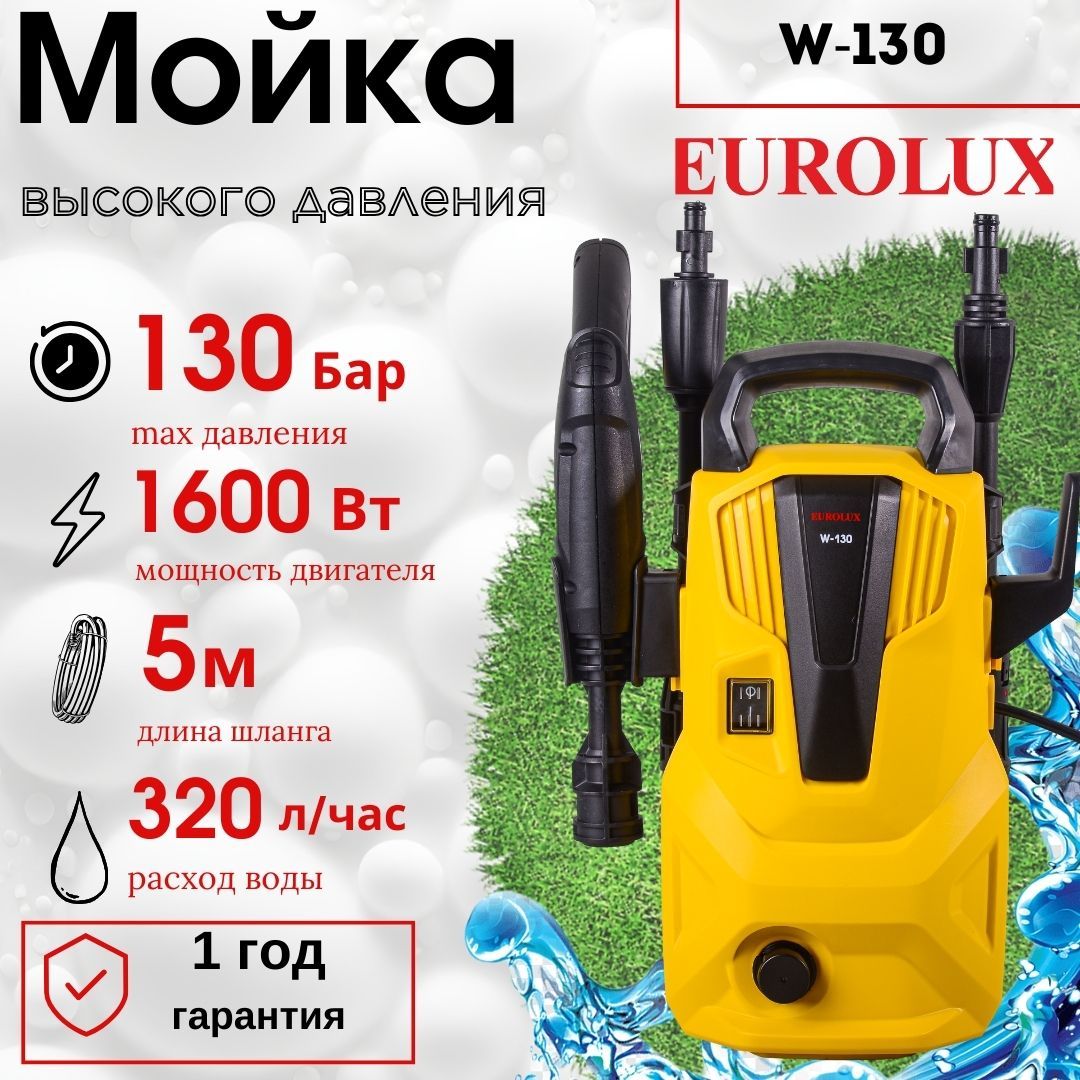 Мойка высокого давления EUROLUX W-130