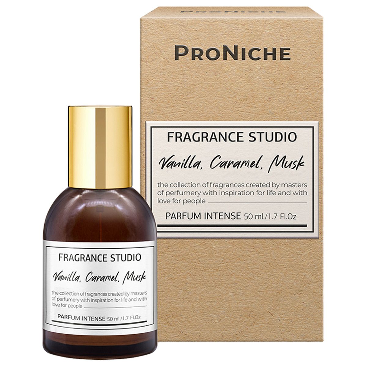 ProNiche Парфюмерная вода женская Fragrance Studio Vanilla, Caramel, Musk 50мл