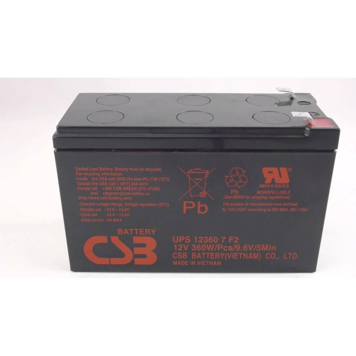 Аккумуляторная батарея CSB UPS123607 F2