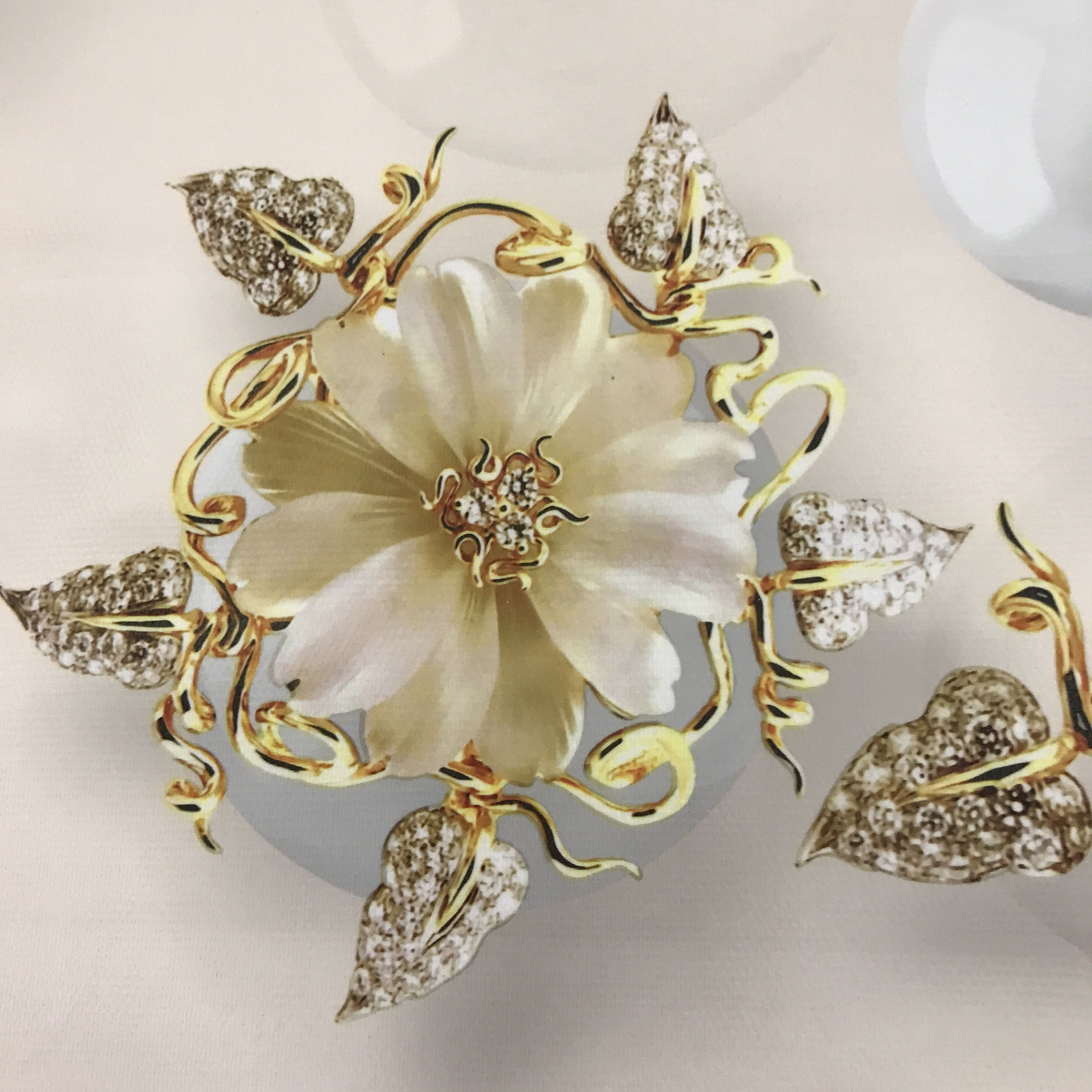 Клеенка на стол Imperio на ткани Жемчуг 300х140