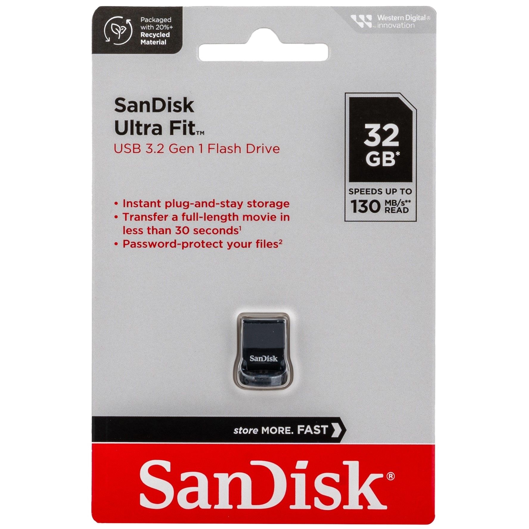 Флеш-накопитель(флэшка)SanDisk32ГБFlashdriveFlashDriveUltraFitUSB3.2