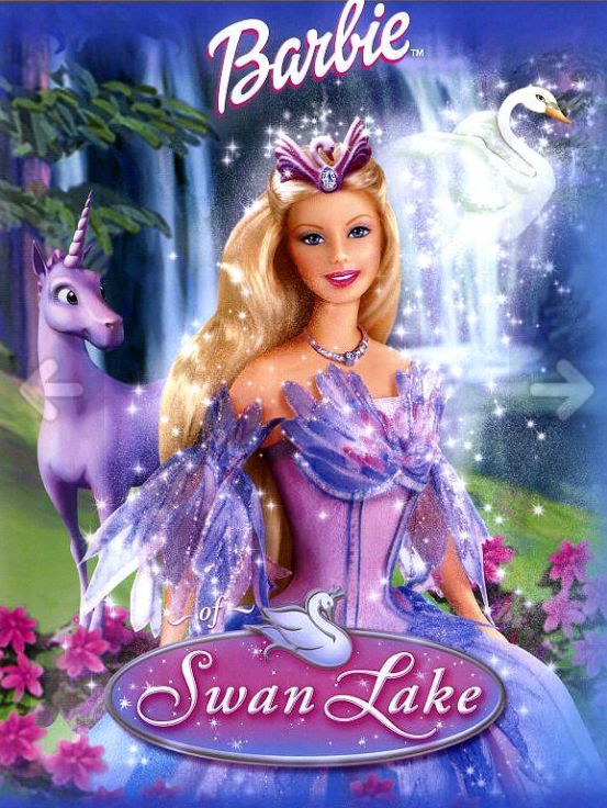 Barbie shops as Odette Swan Lake