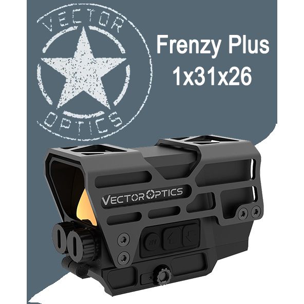 КоллиматорныйприцелVectorOpticsFRENZY-PLUS1X31X26соченьбольшимразмеромокна