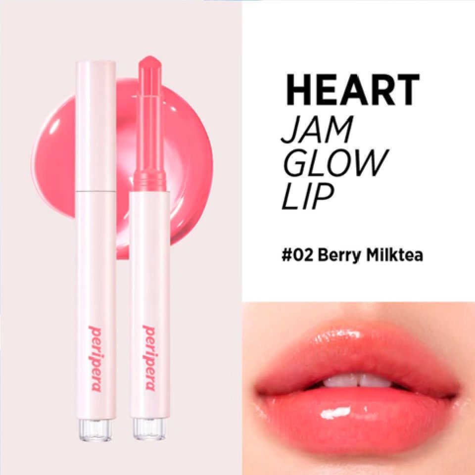 Peripera Heart Jam Glow <b>Lip</b> #02 Berry Milk Tea - Веганская помада представл...