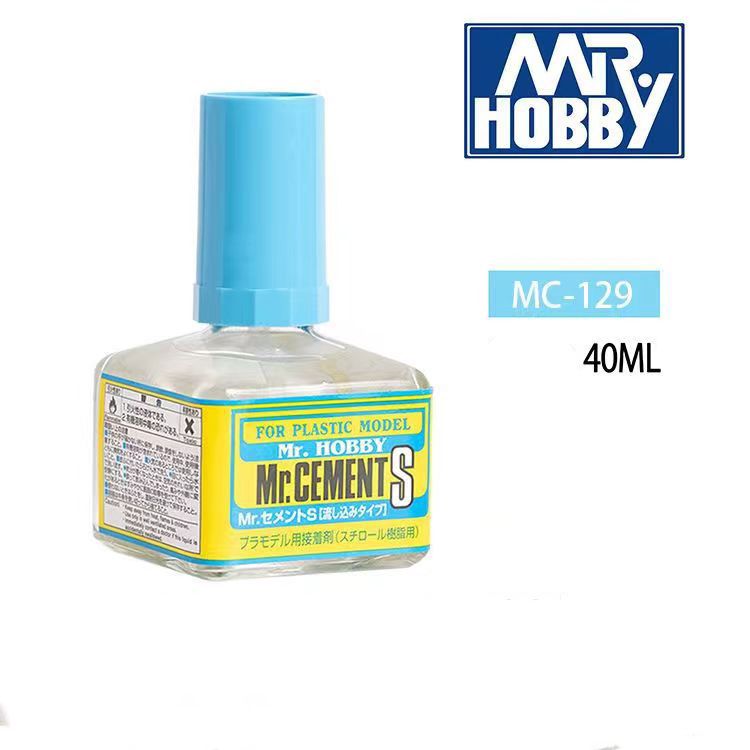 Клей для сборных моделей MR.HOBBY Mr.Cement S с кисточкой, 40 мл. MC-129