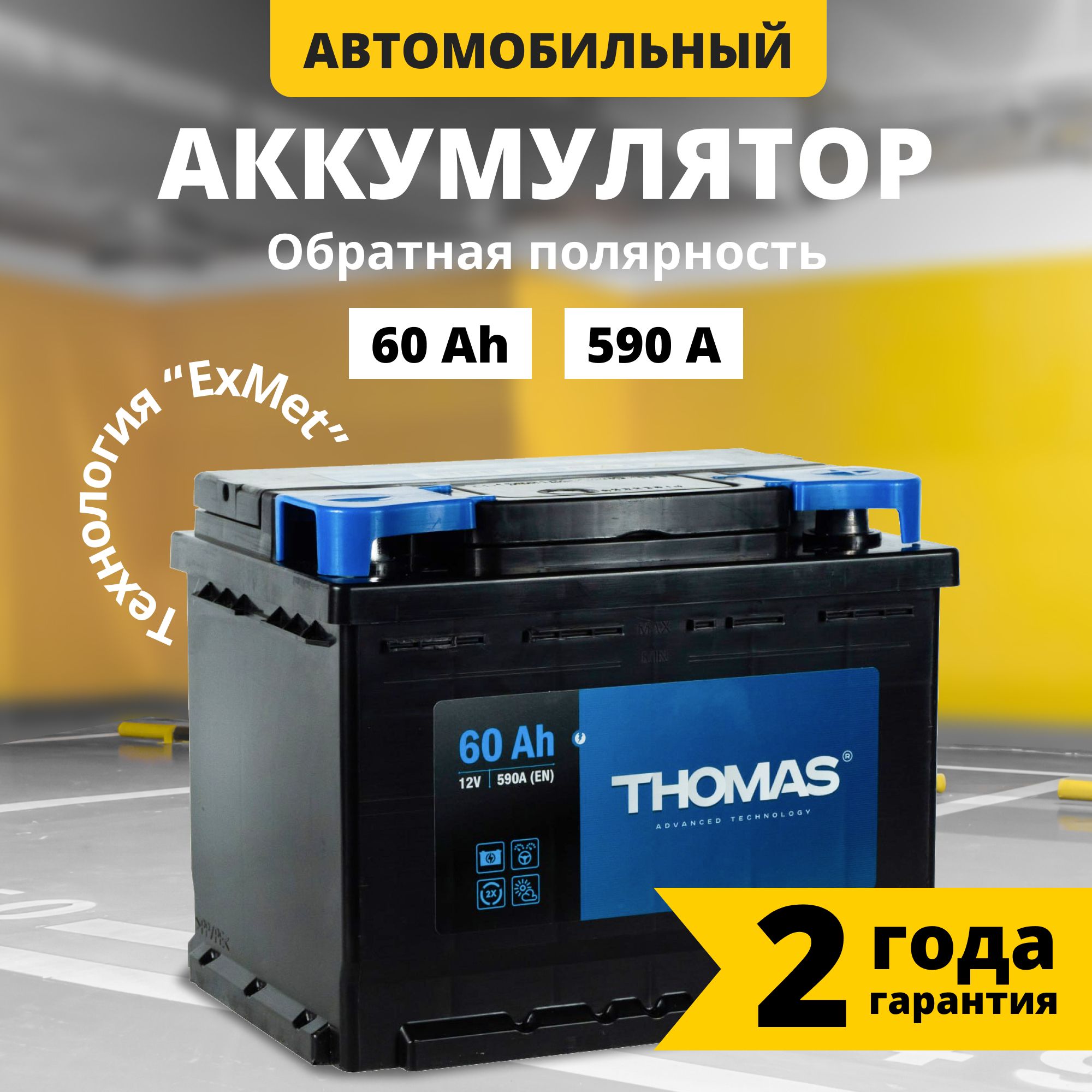 Аккумулятор автомобильный THOMAS Томас купить по выгодной цене в  интернет-магазине OZON (1383344531)