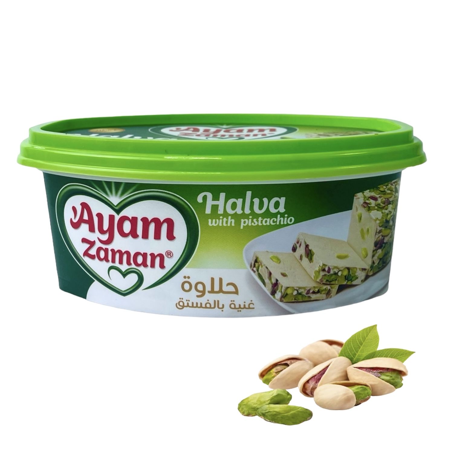 AYAM ZAMAN / Халва Кунжутная с фисташками 350г Сирия