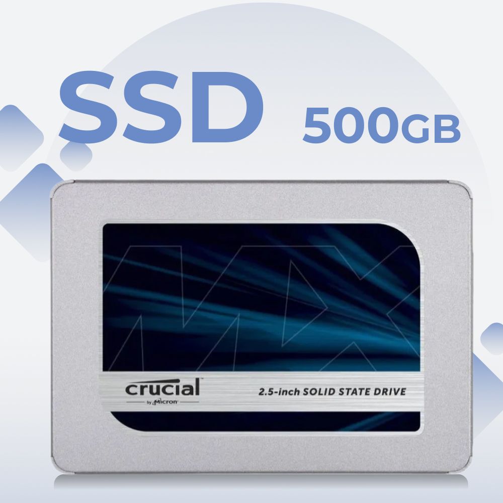 Crucial500ГБВнутреннийSSD-дискCT500MX500SSD1(CT500MX500SSD1)