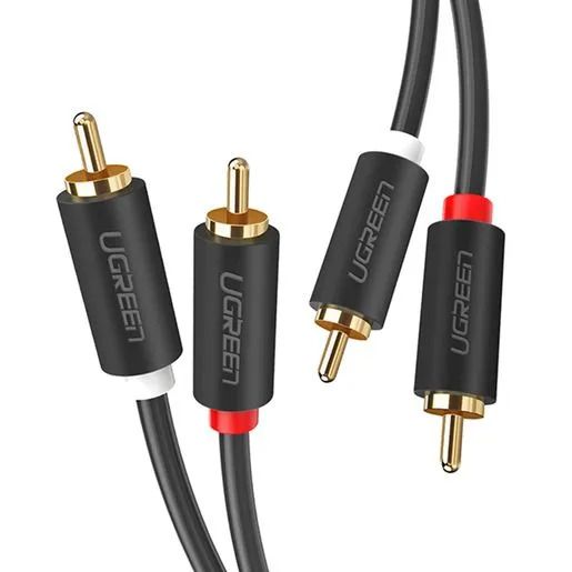 UgreenАудиокабельRCA/RCA,3м,черный