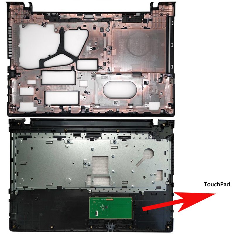 Топкейс/Поддон(Нижняячастькорпуса)дляLenovoG50-30,G50-45,G50-70,Z50-30,Z50-45,Z50-70