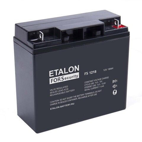 Аккумулятор ETALON FS 1218 12В 18Ач (12V 18Ah)