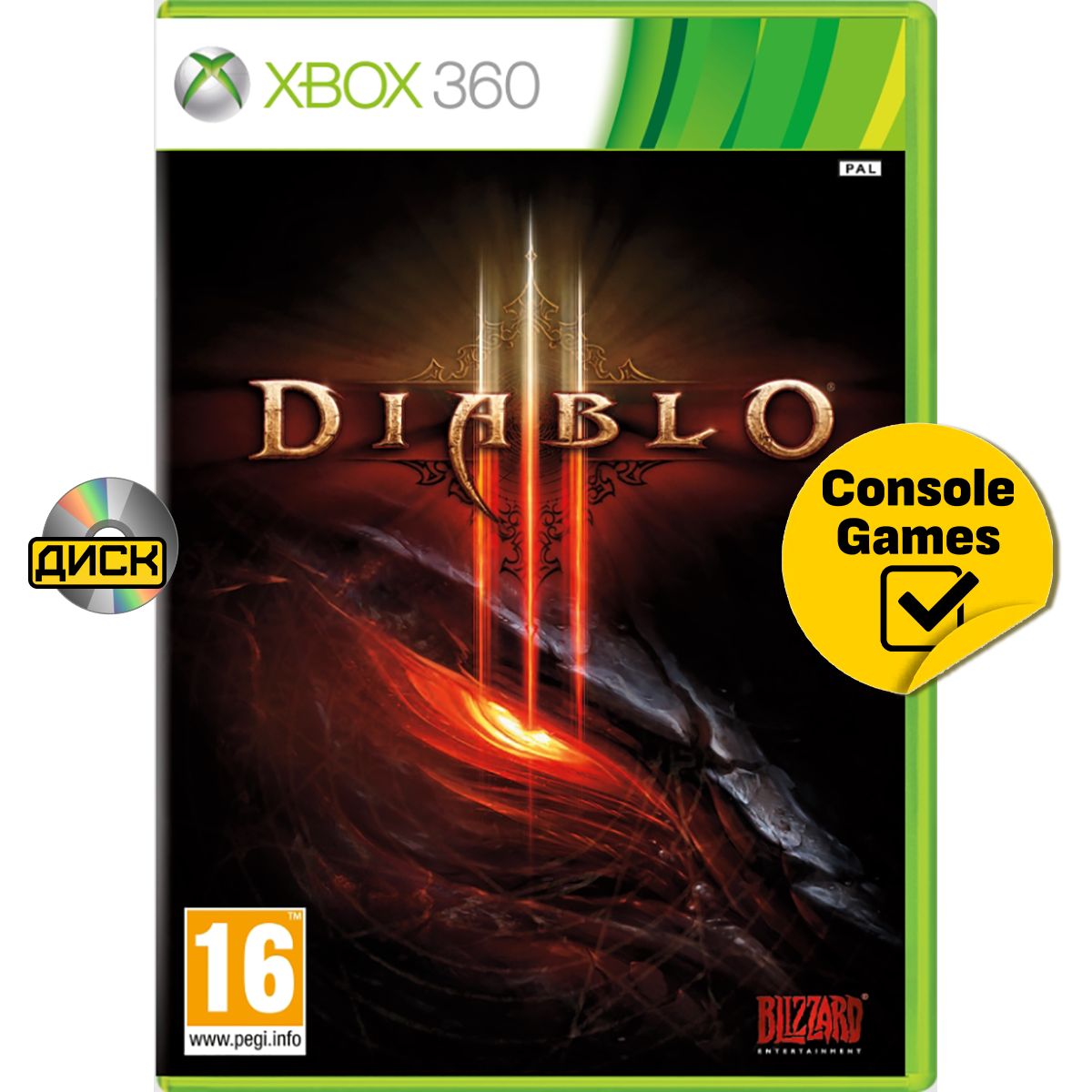 Игра Xbox 360 Diablo 3 (русская версия) (XBox 360, Русская версия)