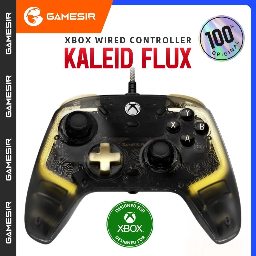 ДжойстикGameSirKaleidFlux-КонтроллерXboxпроводнойгеймпад,дляXboxсерииX-S-One,джойстиксэффектомзала