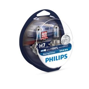 АвтолампаH712v55w+150%яркостиRACINGVISION(к-т2шт.)PHILIPS