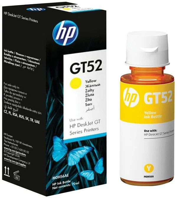 Чернила HP GT52 Yellow(M0H56AE), оригинал