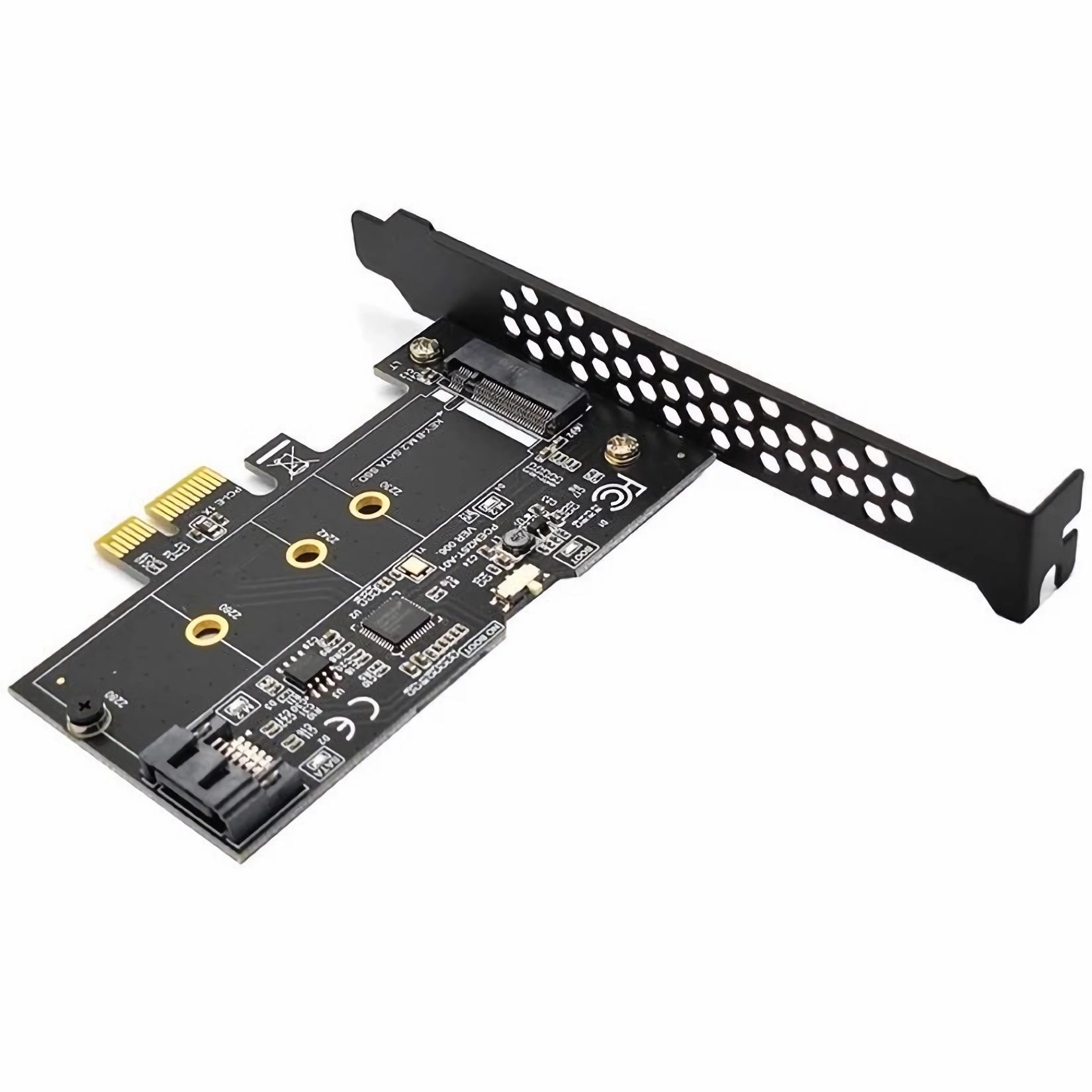 Адаптер контроллер для материнской платы Sata 3 + m2.Sata - PCI-e x1