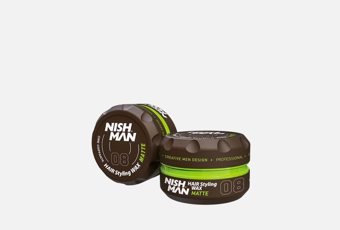 Воск для укладки волос NISHMAN HAIR STYLING MATTE LOOKING WAX 08, 100 мл