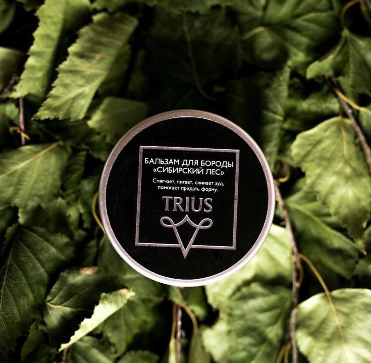 Trius Beard Balm Бальзам для бороды и усов Сибирский лес Триус 50 мл