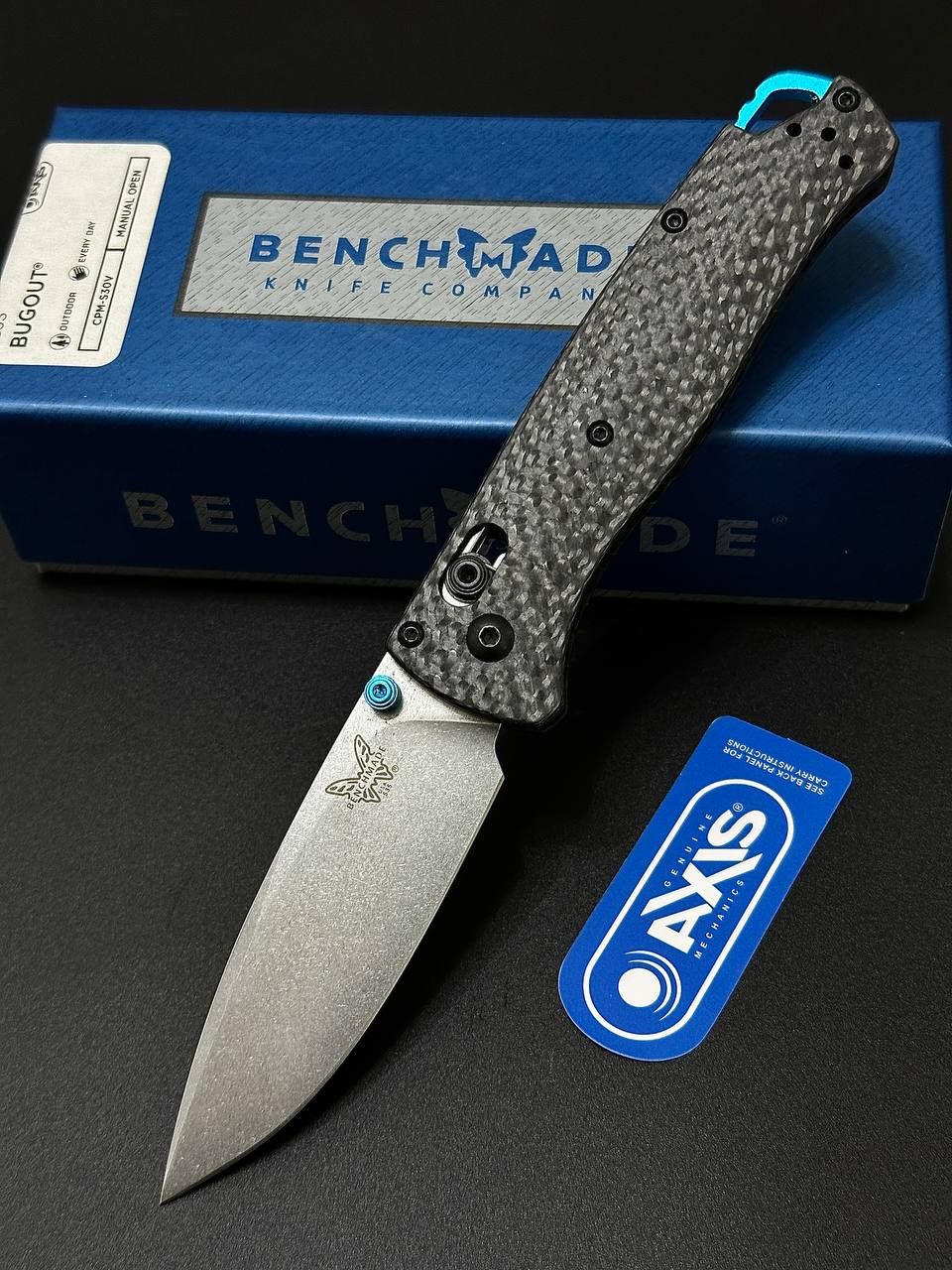 Ножскладной,BenchmadeBugout535карбон,туристический,EDC