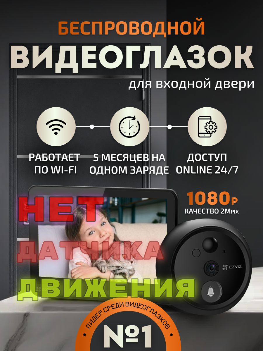 Беспроводной дверной глазок EZVIZ HP4