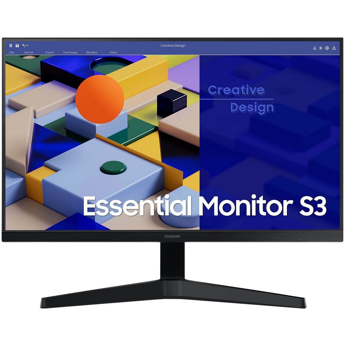 Samsung27"МониторS27C312EAI(EssentialS3S31C)Black,черный