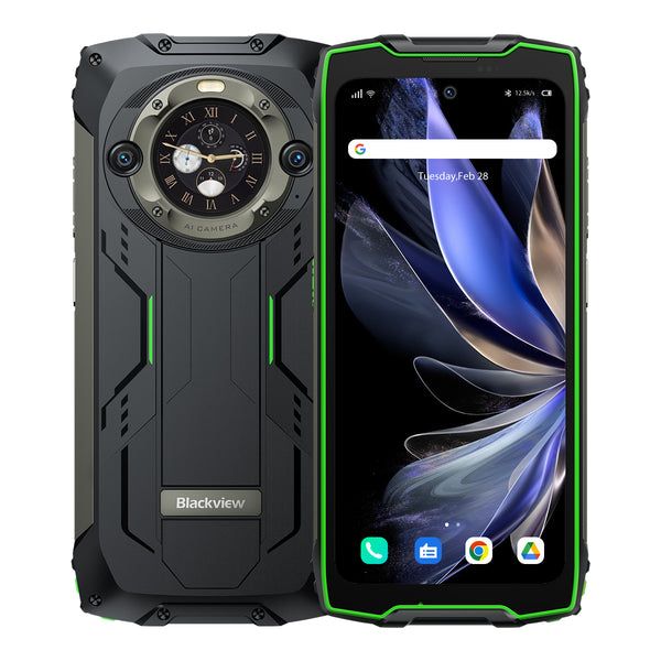 BlackviewСмартфонBV9300ProGlobal12/256ГБ,черный,зеленый