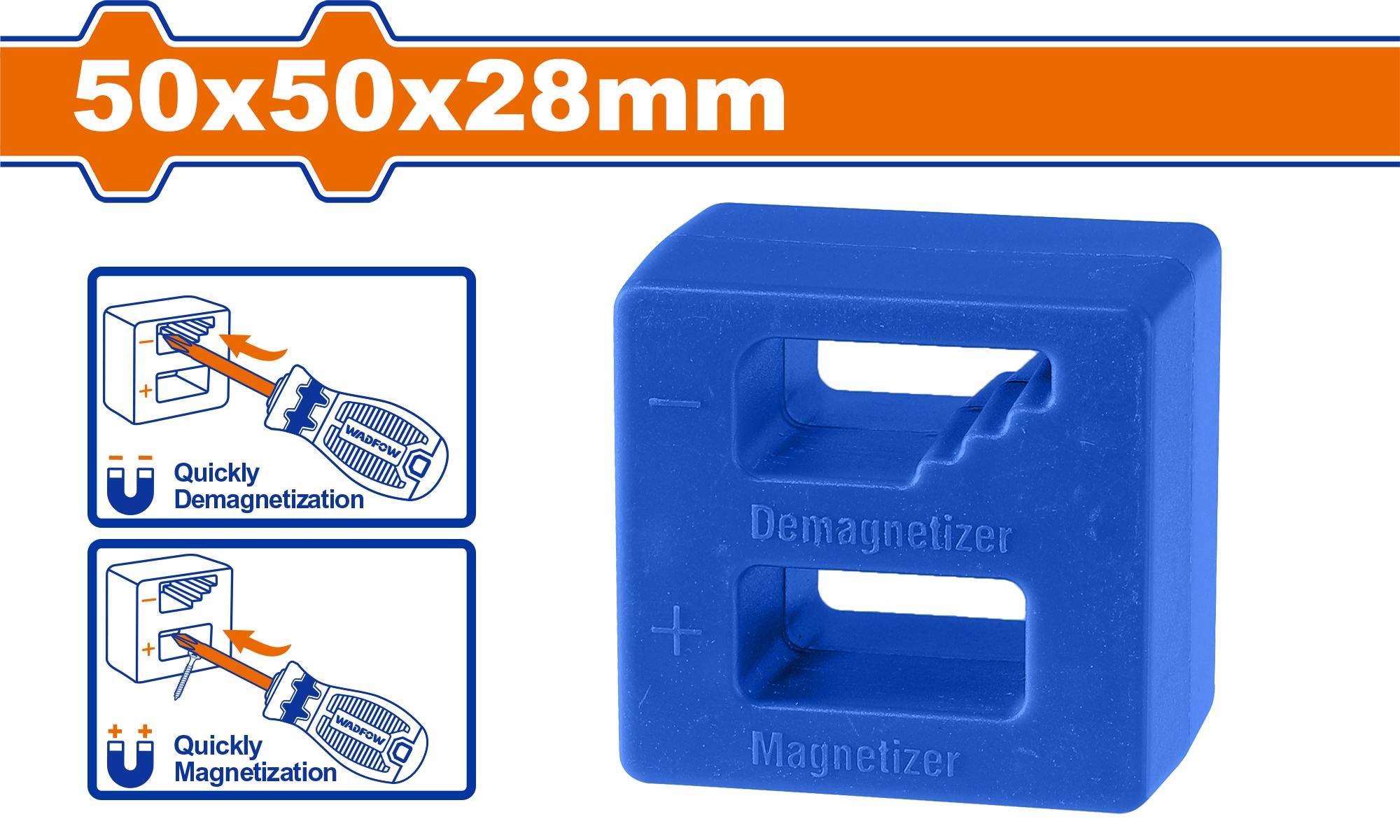 Намагничиватель и размагничиватель отверток WADFOW WKM1601
