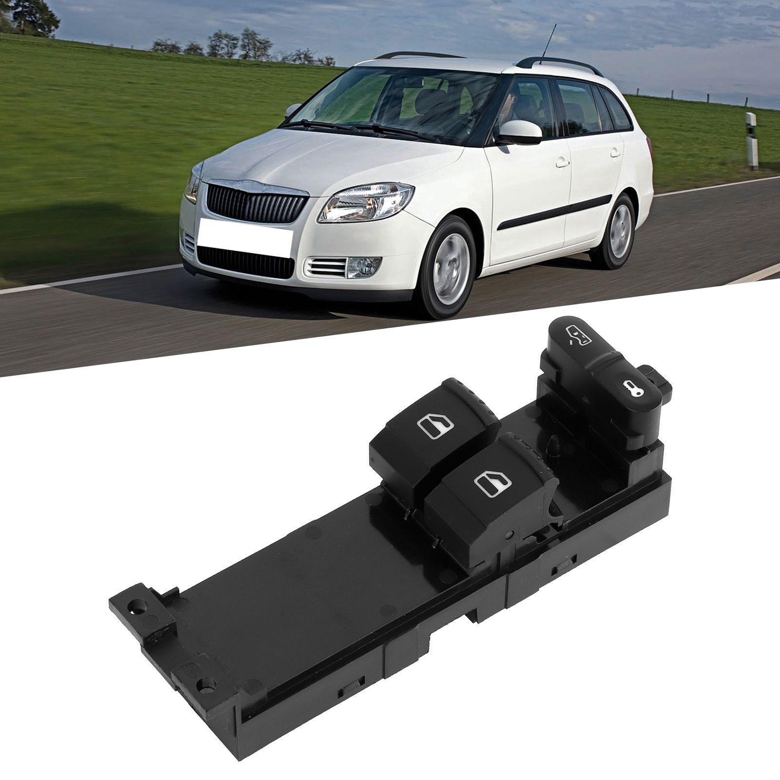 Переключатель управления стеклоподъемниками Skoda Fabia Octavia VW 1J3959857A