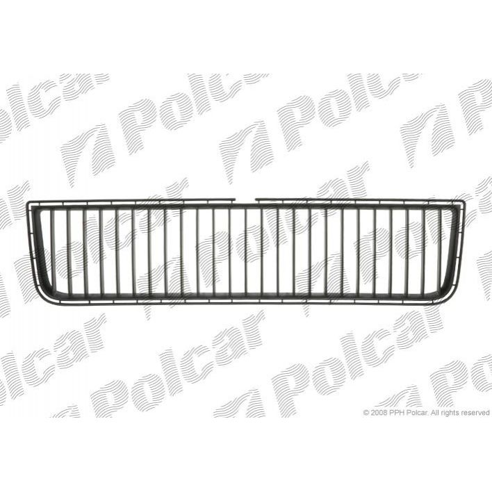 Решетка переднего бампера центральная для Шкода Октавия Тур 2000-2011, Skoda Octavia Tour решетка переднего бампера центральная Polcar 692127, oem 1U0853677B41