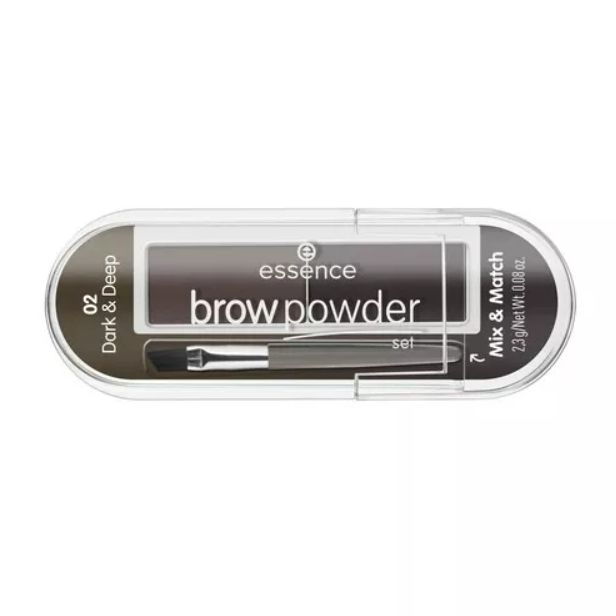 Тени для бровей Essence Brow Powder Set, тон 02, для брюнеток