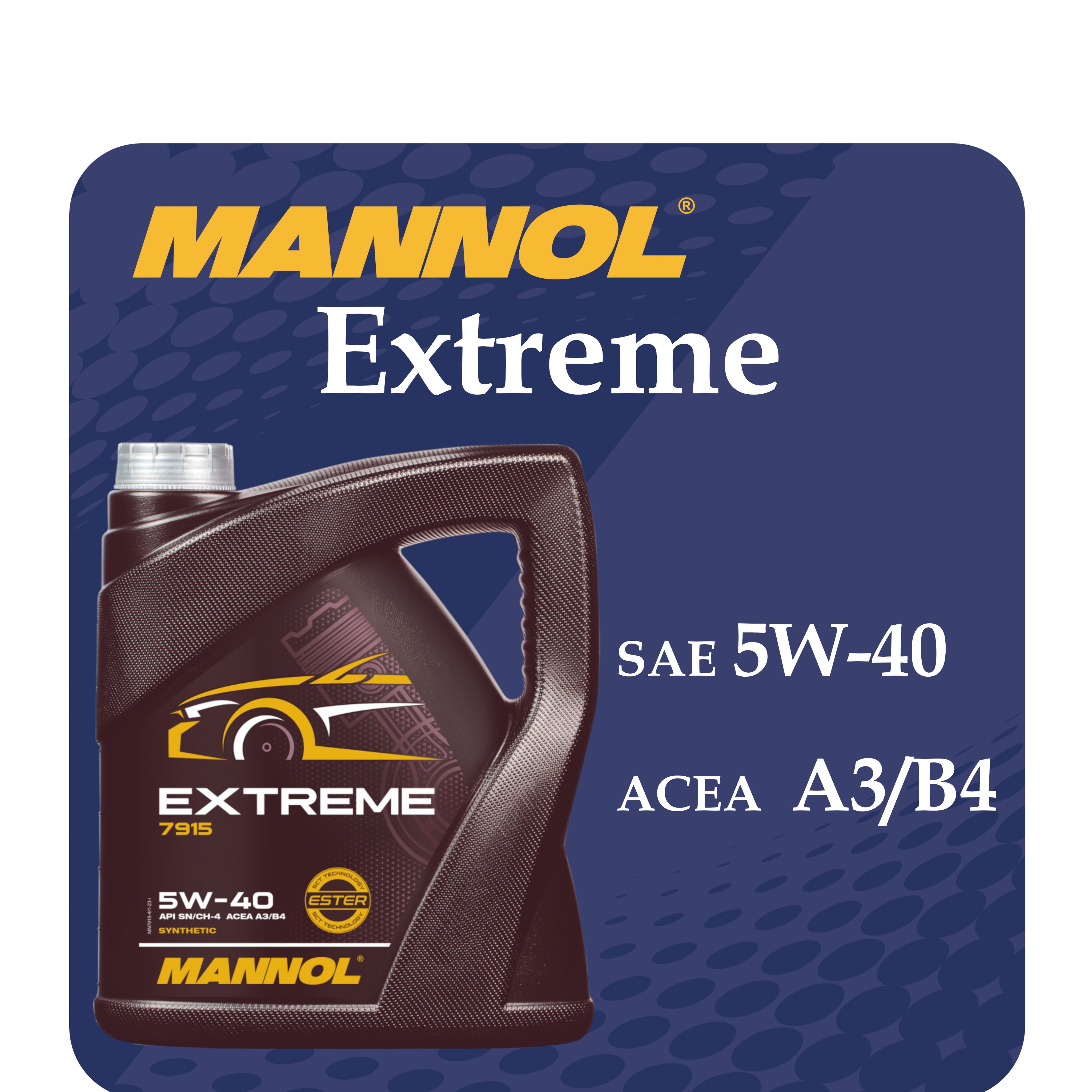 MANNOL EXTREME 5W-40 Масло моторное, Синтетическое, 4 л