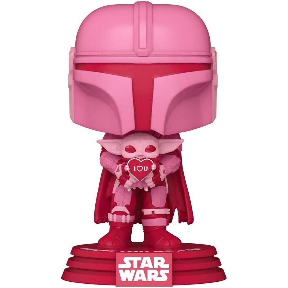 ФигуркаFunkoPOP:StarWarsValentinesS2-MandowithGrogu