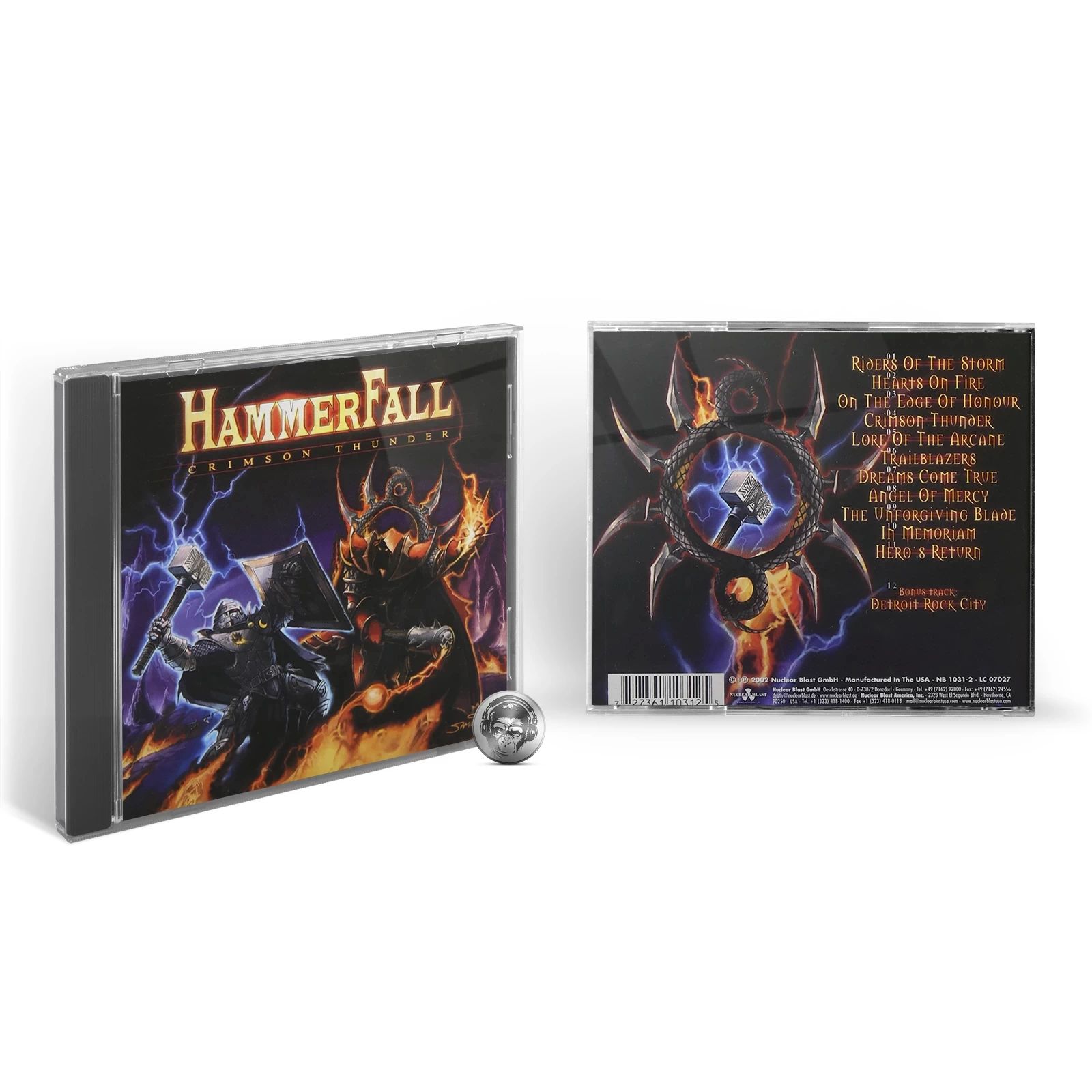 Музыкальный диск HammerFall - Crimson Thunder (CD) 2002, Jewel