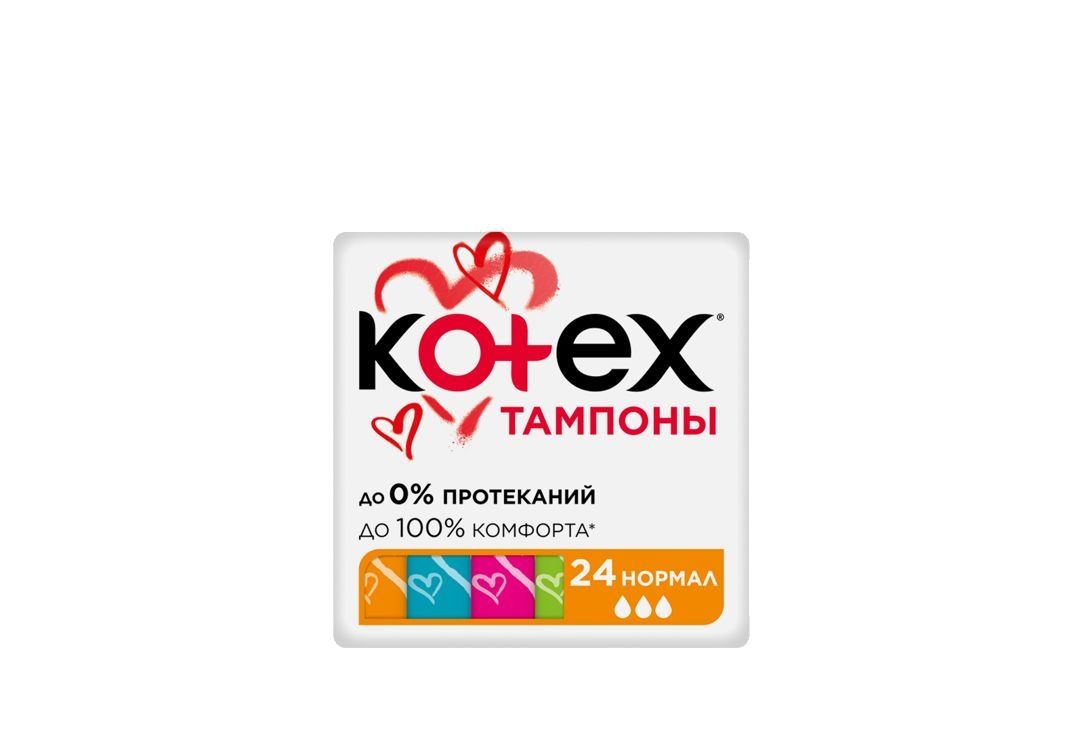 Тампоны / Kotex, Normal / 24мл