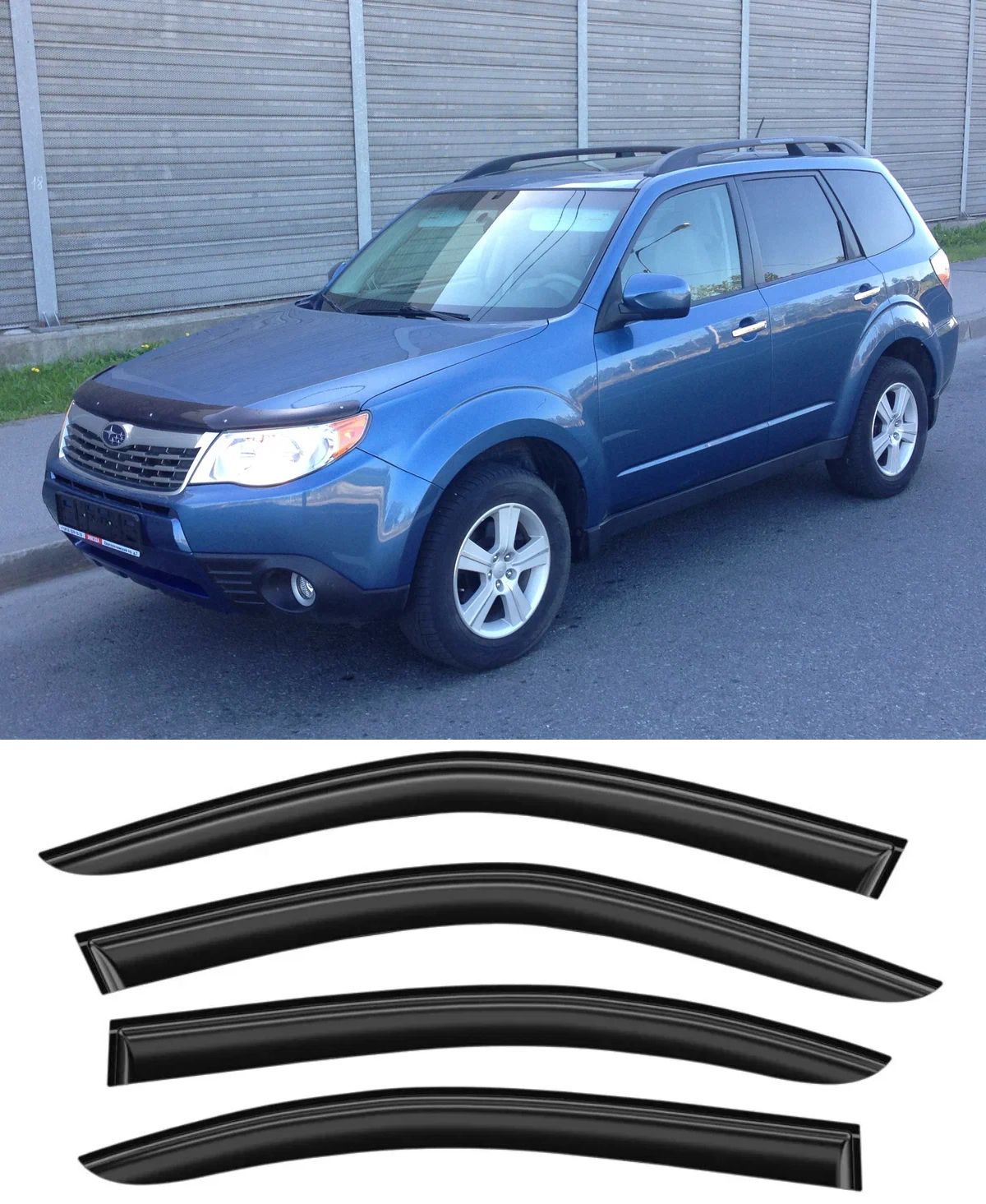 Дефлекторы боковых окон SUBARU Forester Субару Форестер (2008-2013)