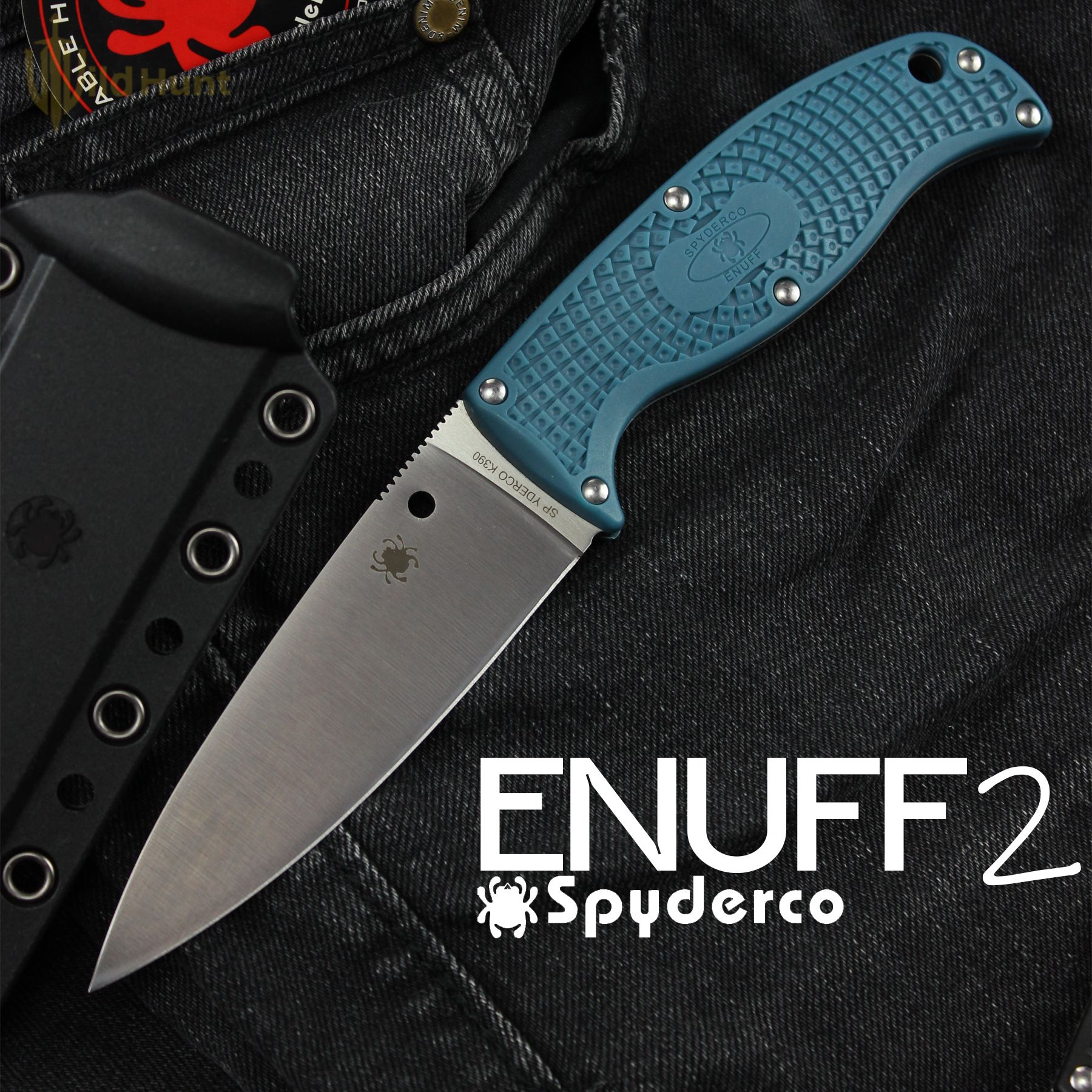 Ножи с фиксированным клинком Spyderco Enuff 2 Blue