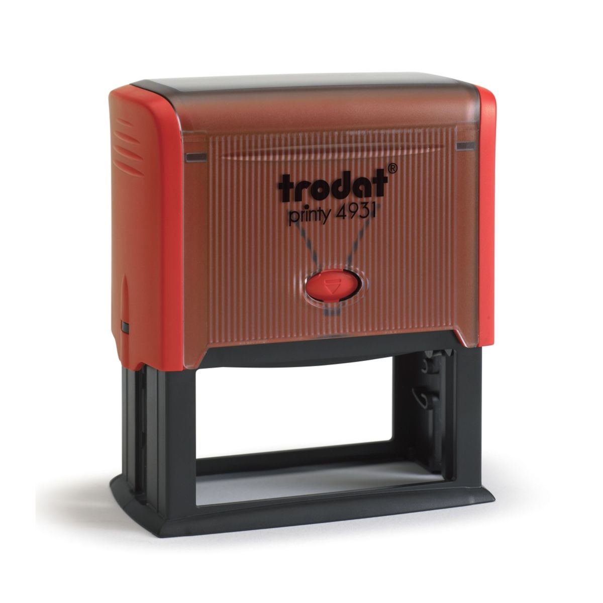 Печать автоматическая TRODAT 4931 PRINTY, размер клише 70х30мм, красная, оттиск синий