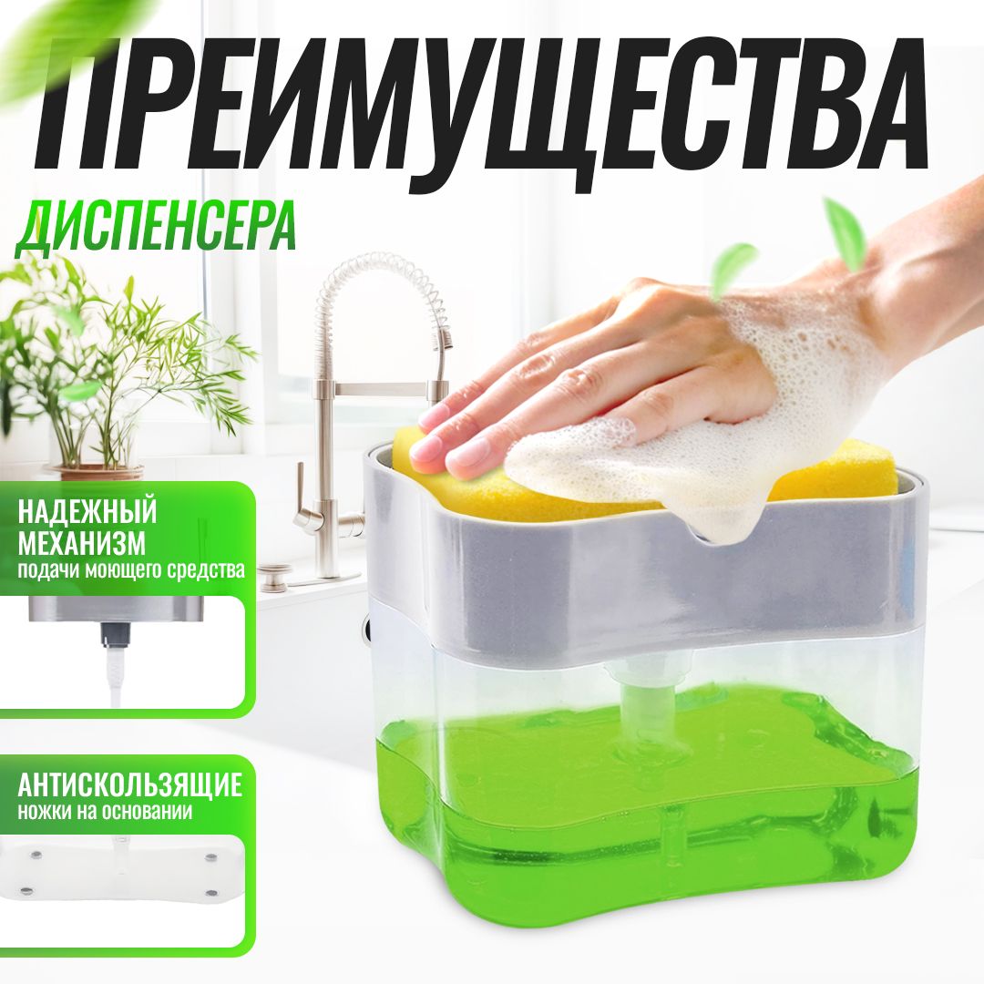Диспенсер для моющего средства на кухню, дозатор(图2)