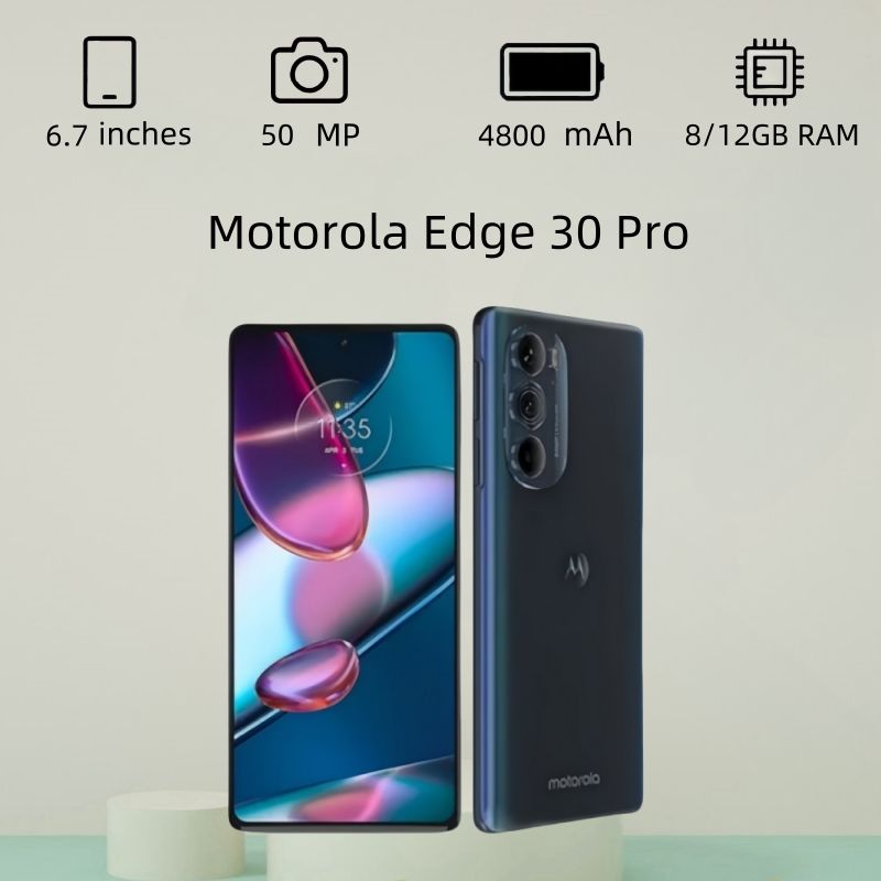 MotorolaСмартфонEdge30ProUSA8/512ГБ,синий