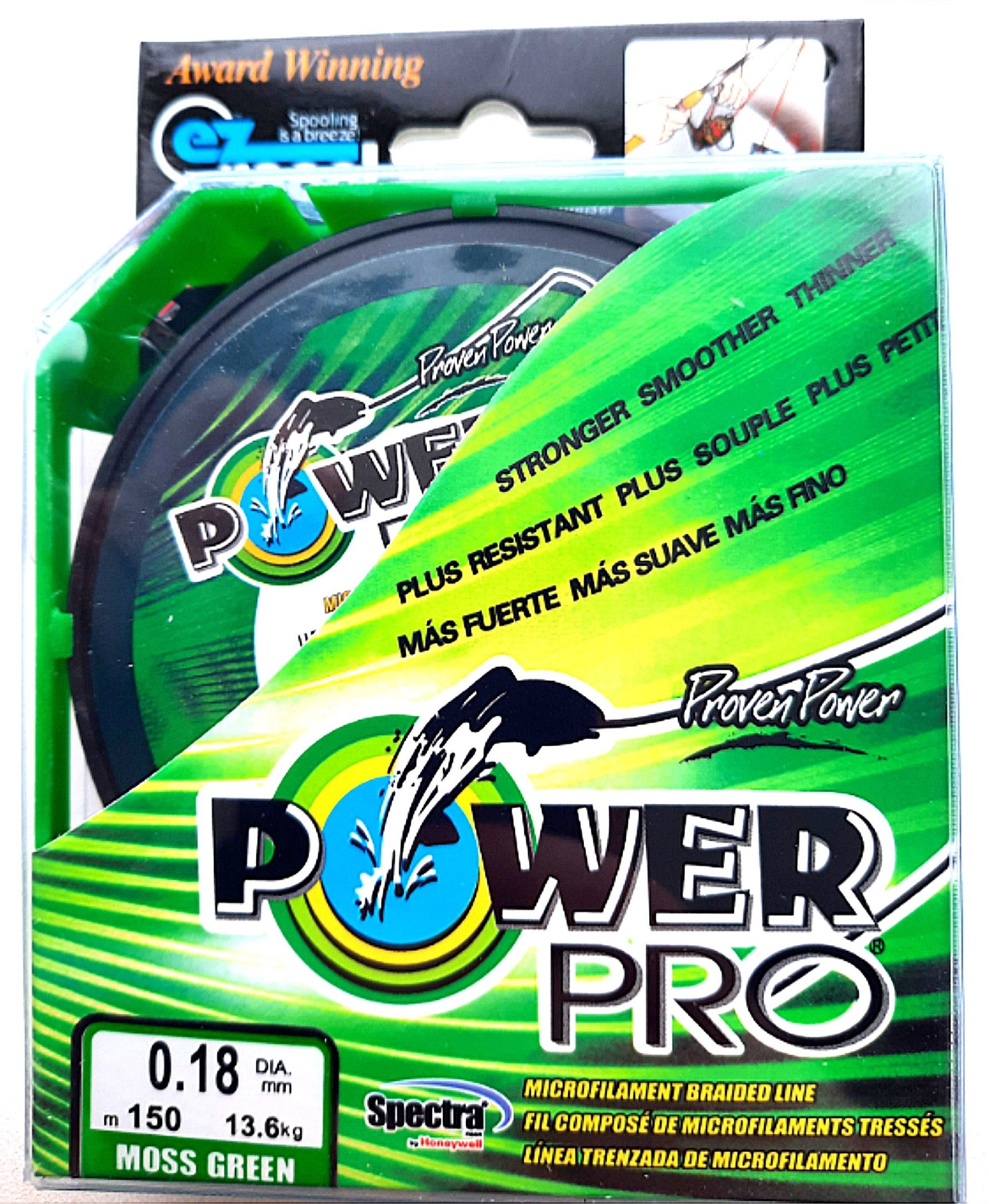 ШнурплетеныйPOWERPRO150м0,18мм13.6кг29.9Lbmossgreen.Лескаплетенкадляджига/Длящукиисудака/Шнурдляспиннингаифидера