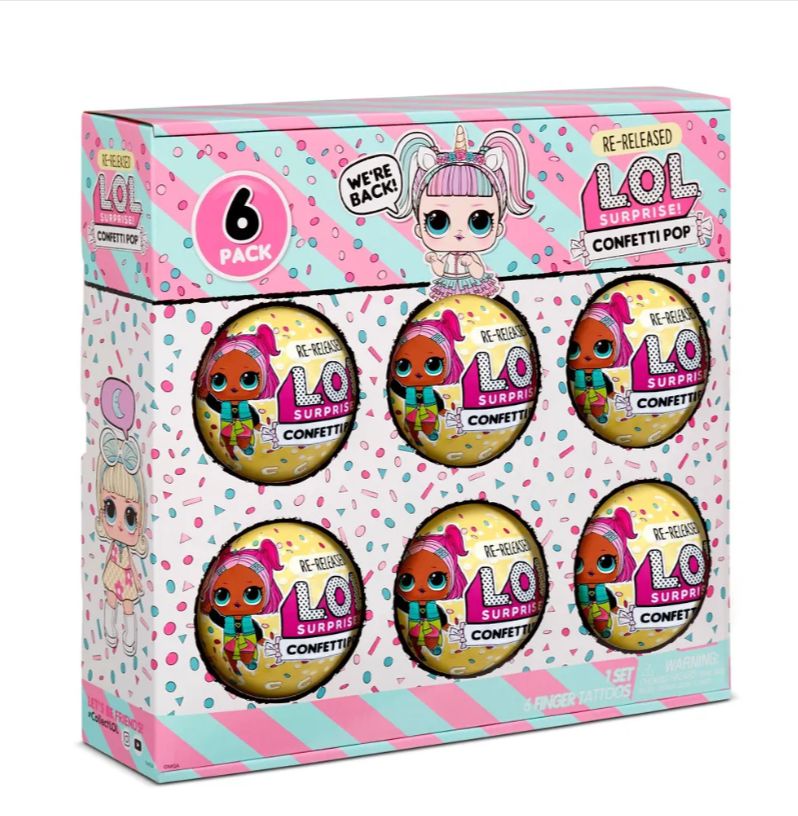 LOL Surprise Confetti Pop 6 Pack Unicorn - Набор ЛОЛ Конфетти