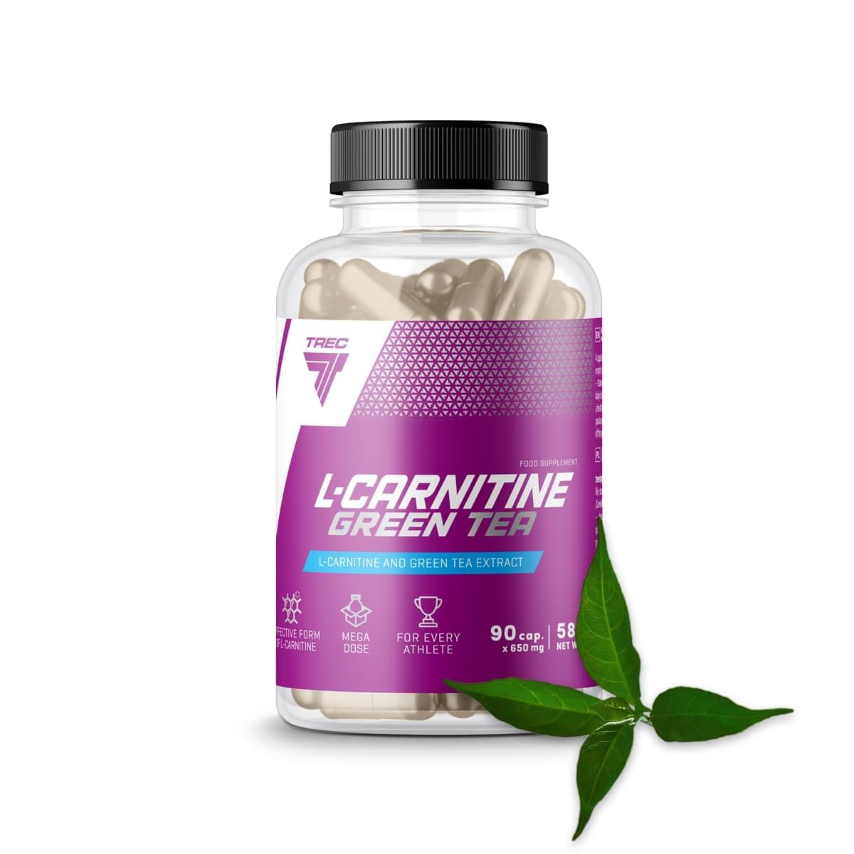 TrecNutritionL-CARNITINE+GREENTEA90капсул,Жиросжигательсантиоксидантнойзащитой