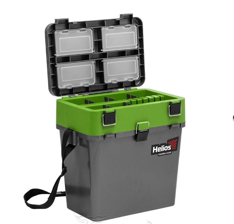 Ящик зим. Helios 19 л серый/салатовый