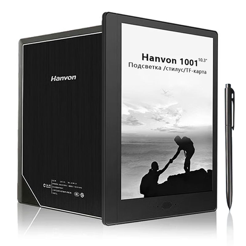 JIANANTANG10.3"ЭлектроннаякнигаЭлектроннаякнигаHanvon1001,10.3дюймов,Стилус,подсветка,32G,TF-карта,WiFi,Bluetooth5.0,Android11,черный