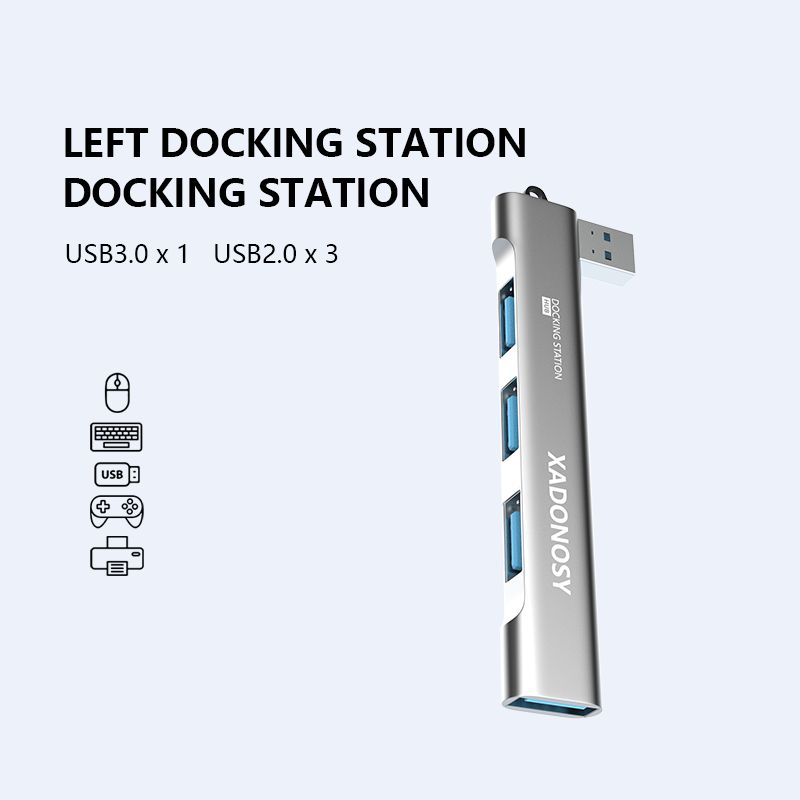 4в1USBHUBLeftУниверсальныйкомпактныймини-USB2.0/USB3.0DkingStationPDвысокоскоростнойUSB-концентратор