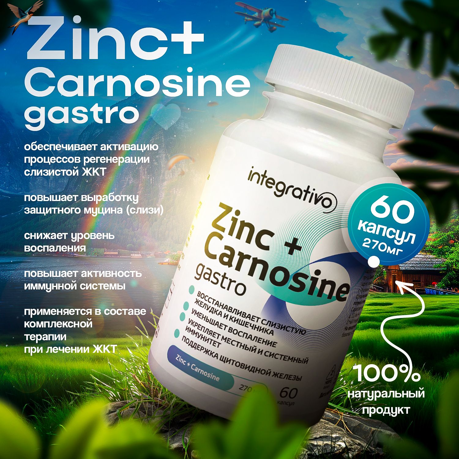 Zinc+Carnosine gastro, Цинк + Карнозин гастро