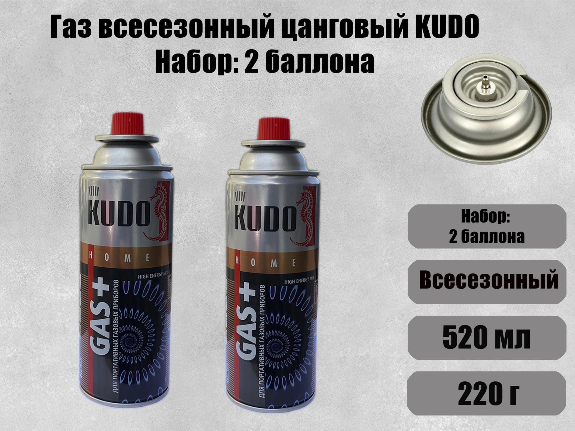 KUDOБаллонсгазомтуристический