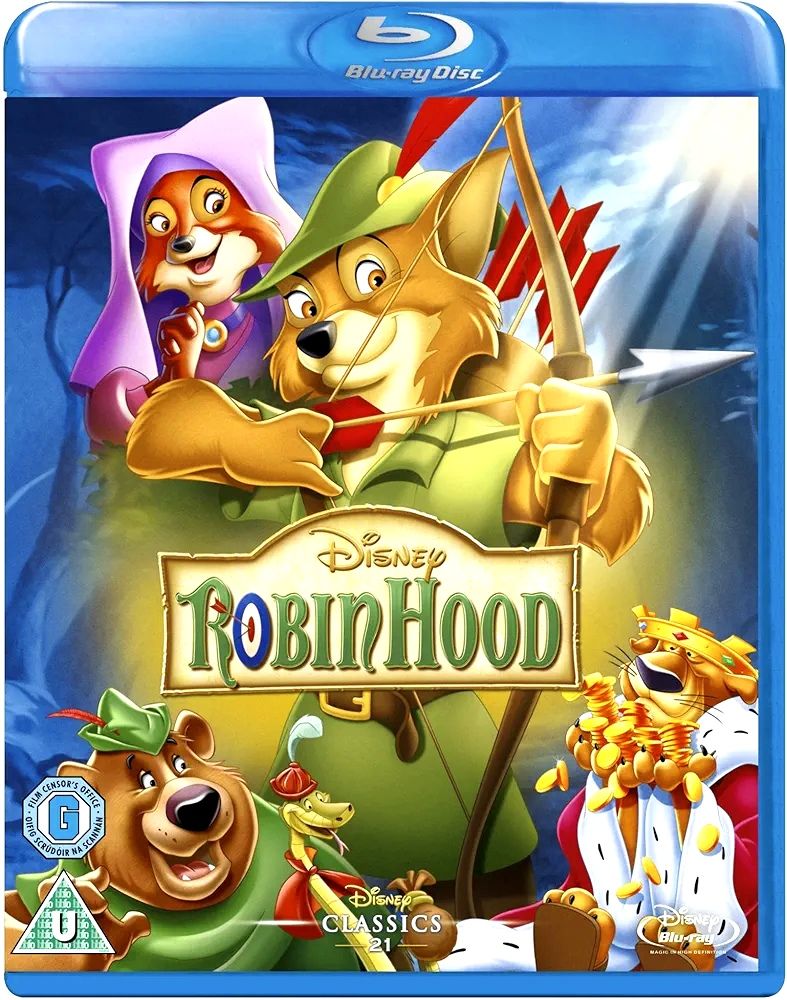 Disney. Робин Гуд. Blu-ray. Мультфильм.