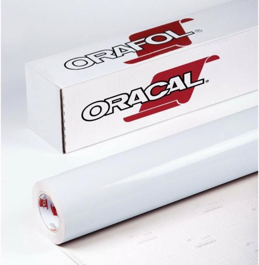 Самоклеющаяся пленка для печати Oracal 641 M 010 1x50м белая матовая, рулон