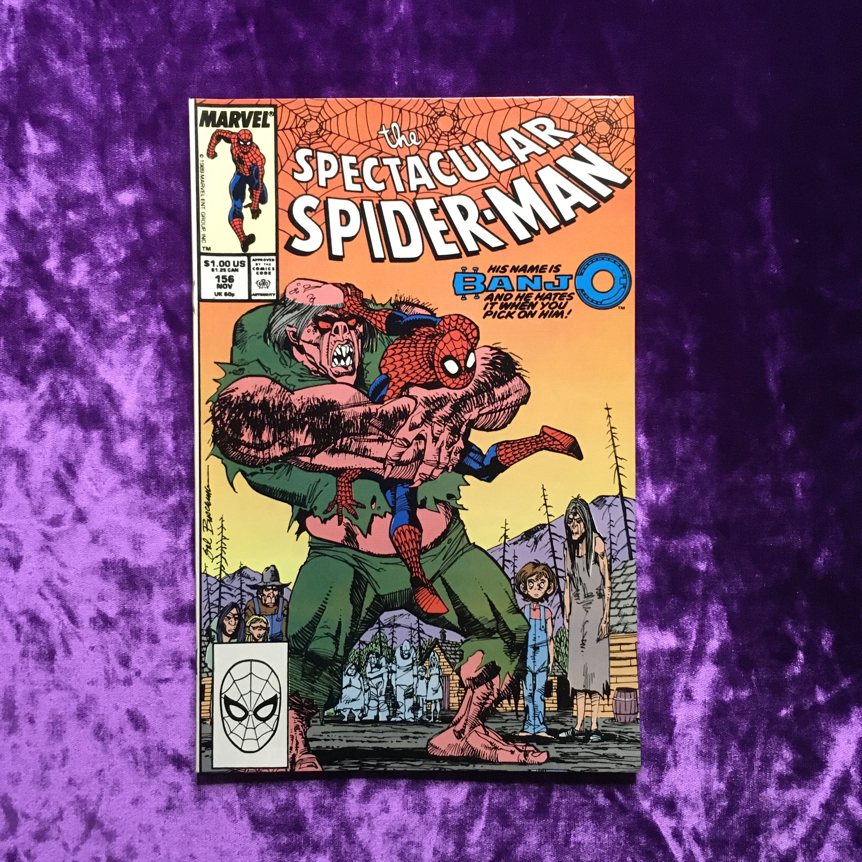 The spectacular Spider-man. The Search for Robbie Robertson. Vol.1 No 156 NOV 1989. Оригинальный комикс на английском языке